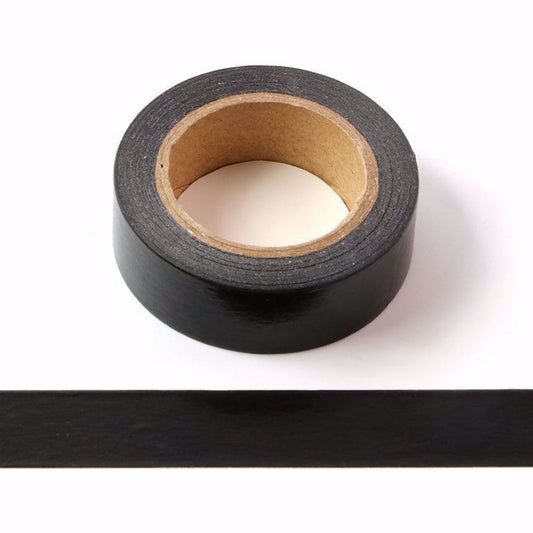 Solid Black Washi Tape