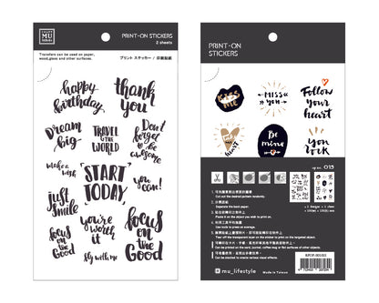 MU Print-On Sticker 015